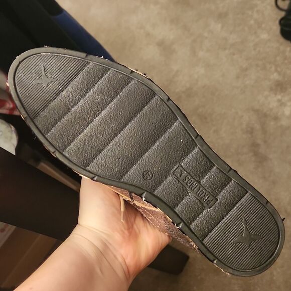 Pikolinos Women's Gold Lace-Up Shoes w/ Woven Rattan Soles Base Size 37 US 7 - Picture 8 of 10